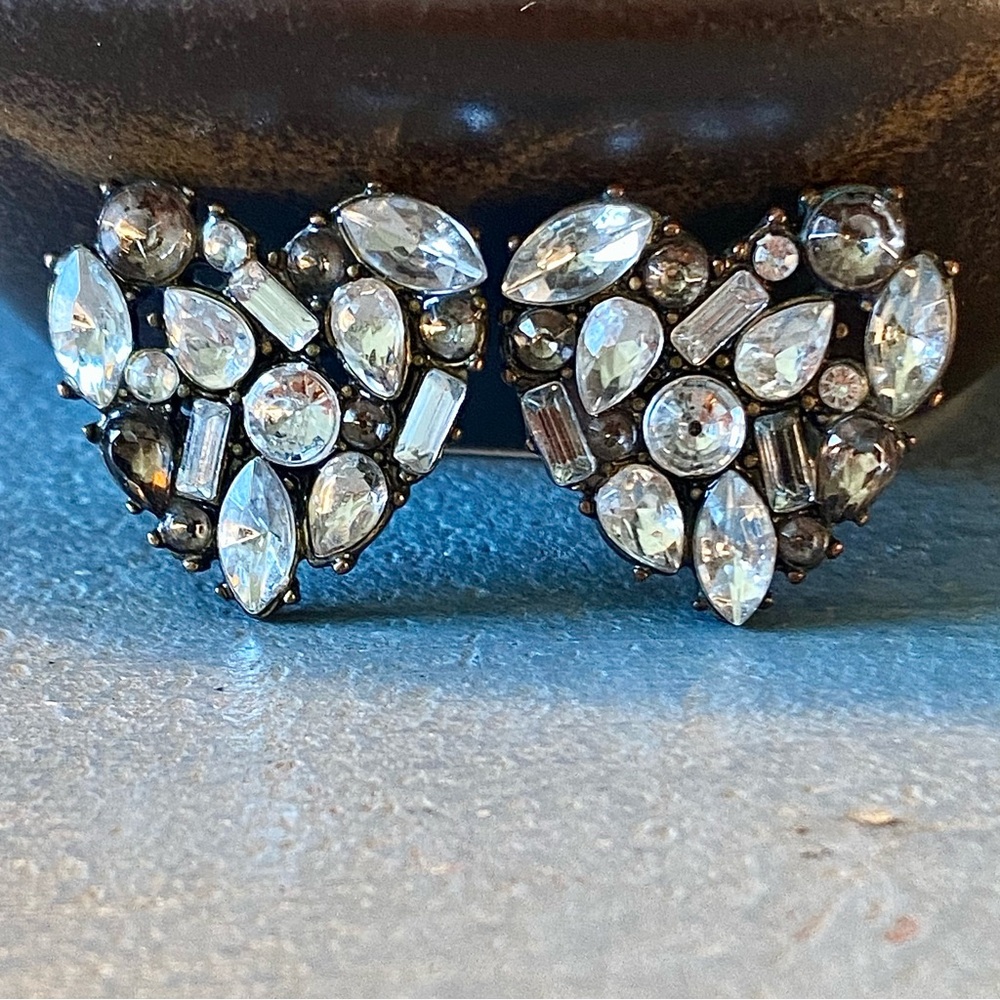 Heart Shaped Earrings - Rhinestone Variety by SUGARFIX